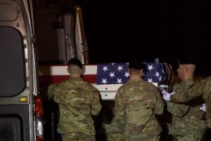 Dignified Transfer Held For Army Ranger Killed In By Enemy Forces In Afghanistan