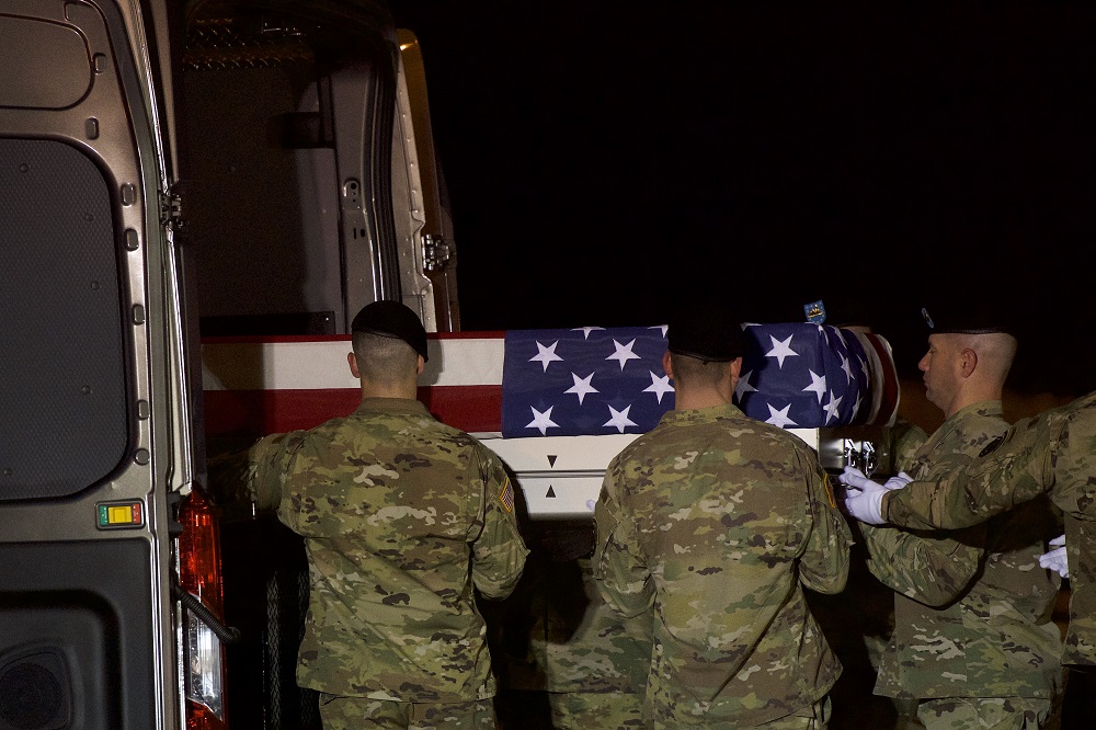 Dignified Transfer Held For Army Ranger Killed In By Enemy Forces In Afghanistan