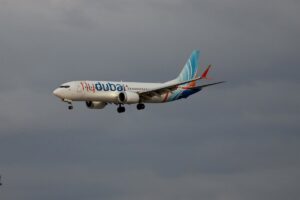 Flydubai passenger plane arrives in Tel Aviv